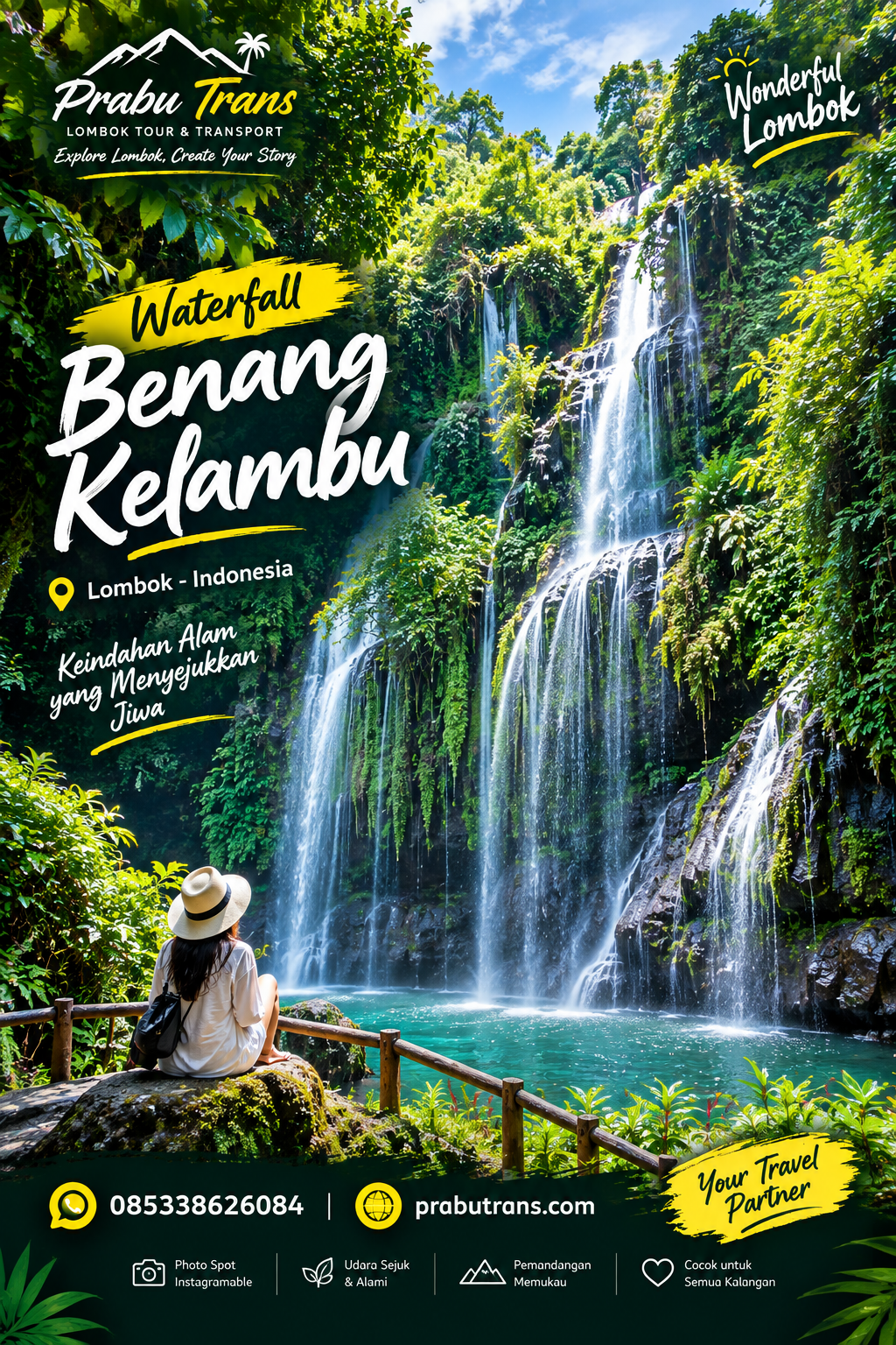 Waterfal yg wajib kamu kunjungi kalo liburan dilombok