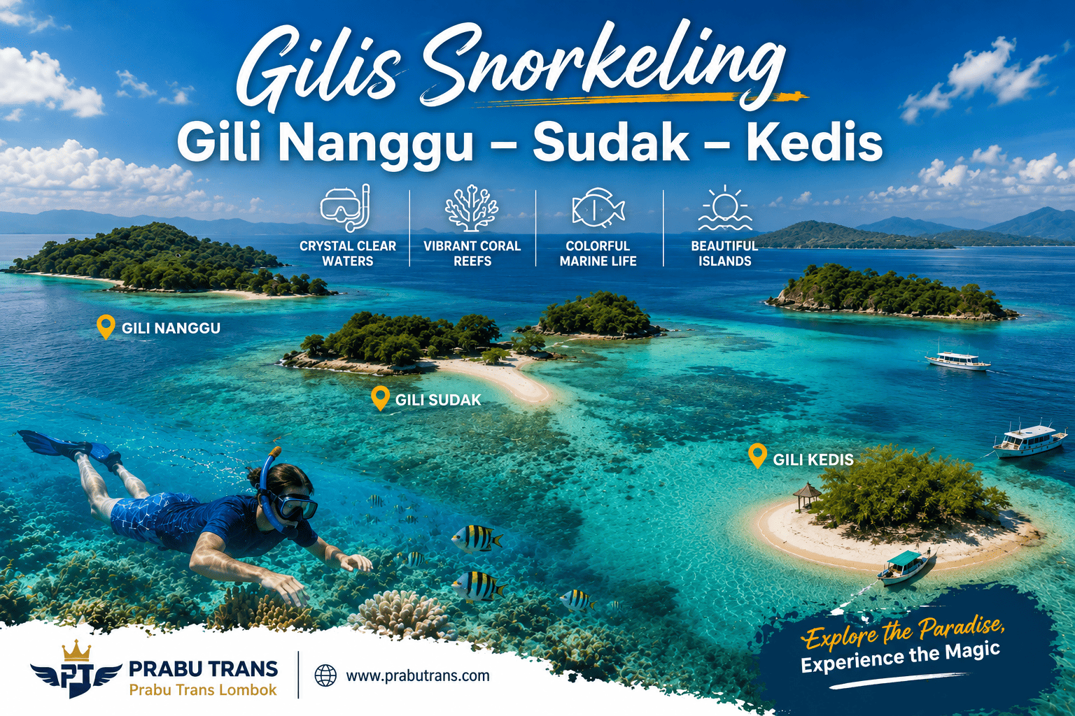 Gilis Snorkeling – Gili Nanggu - Sudak - Kedis